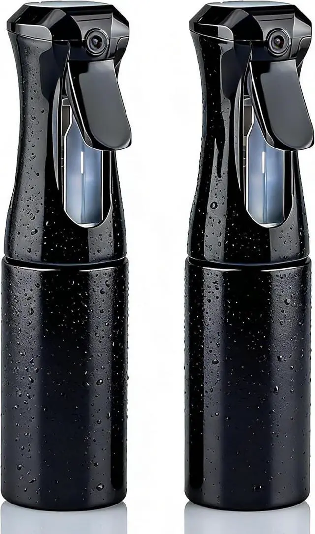 Main image of Continuous Spray Bottle for Hair, 6.8OZ 2Pack Ultra Fine Mist Spray Bottle | Leak Proof, Pre-Compression Technology, 360° Mist Sprayer for Hair Styling, Cleaning, Watering and Pets