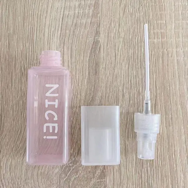 Alt view image 3 of 7 - Agoder Plastic Spray Bottles 1.7oz / 50ml - Empty Fine Mist Plastic Mini Travel Bottle Set Small Refillable Liquid Containers for Travel, Perfume, Cleaning, and Makeup Cosmetic Use (4 Pcs)