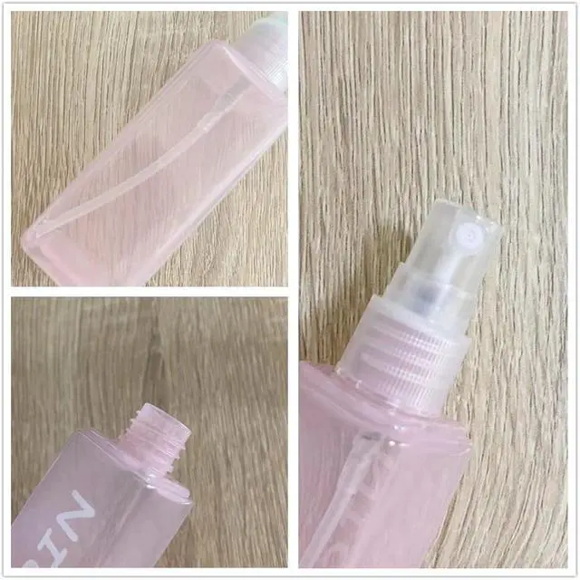 Alt view image 5 of 7 - Agoder Plastic Spray Bottles 1.7oz / 50ml - Empty Fine Mist Plastic Mini Travel Bottle Set Small Refillable Liquid Containers for Travel, Perfume, Cleaning, and Makeup Cosmetic Use (4 Pcs)