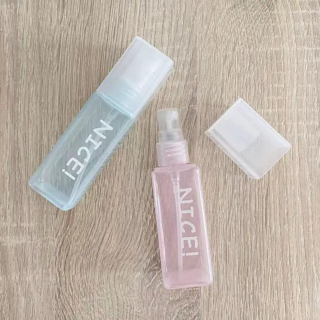 Alt view image 4 of 7 - Agoder Plastic Spray Bottles 1.7oz / 50ml - Empty Fine Mist Plastic Mini Travel Bottle Set Small Refillable Liquid Containers for Travel, Perfume, Cleaning, and Makeup Cosmetic Use (4 Pcs)