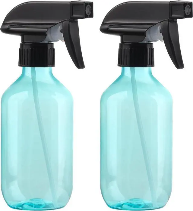 Main image of Spray Bottles 2 Pack 10 oz Small Plastic Squirt Bottles for Hair | Refillable Empty Spray Bottle with Adjustable Nozzle BPA-Free Mist/Stream Water Spray Bottles for Cleaning, Plants, Pet Use