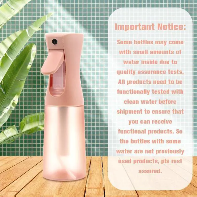 Alt view image 2 of 7 - Hair Spray Bottle, Fine Mist Refillable Spray Container,Ultra-Fine Continuous Spray Bottle for Skincare, Plant Care, Pet Grooming, Cleaning