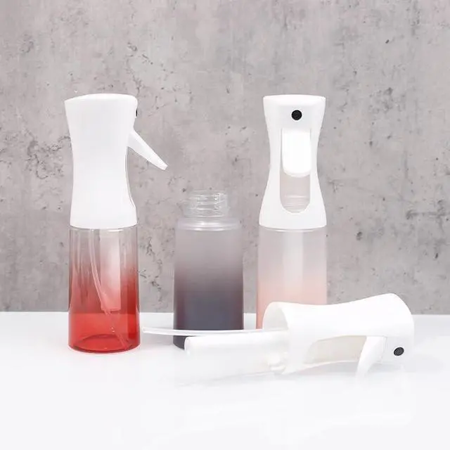 Alt view image 4 of 6 - ZALUJMUS Ultra Fine Mist Spray Bottle, 200ml Continuous Sprayer, Plastic Reusable Container for Hair, Travel Size, Hand Wash Care, Sport Theme (Black)