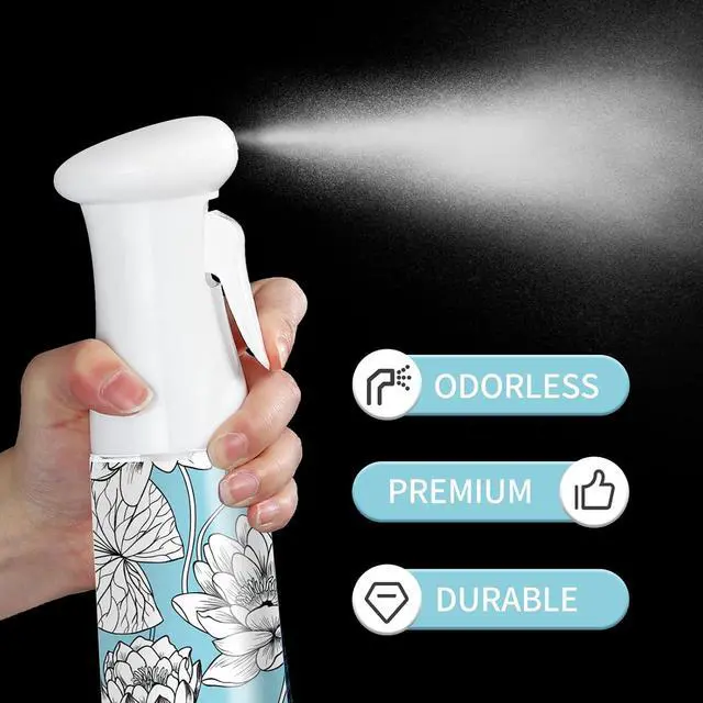 Alt view image 4 of 6 - Hair Spray Bottle,Continuous Water Mister Empty Spray for Hairstyling, Cleaning, Plants, Misting and Skin Care