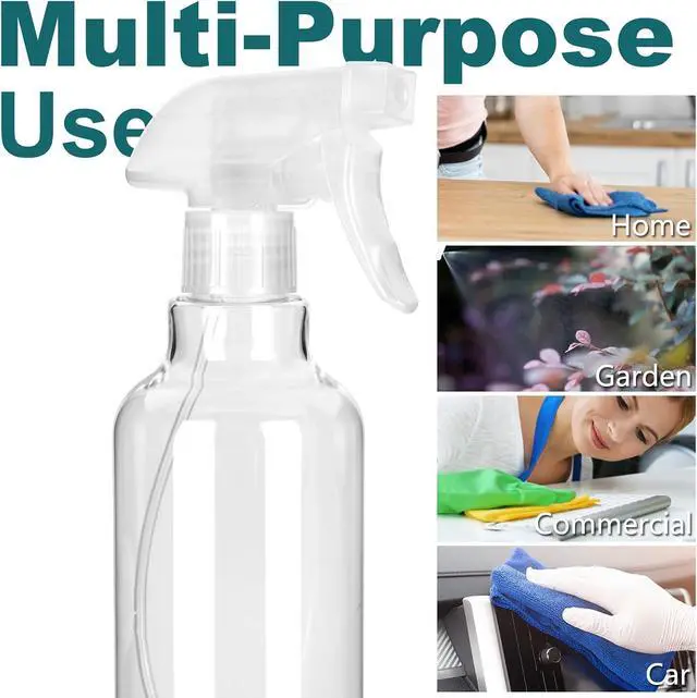 Alt view image 3 of 7 - Plastic Spray Bottles, 16.9oz/2Pack,Adjustable Spray Bottles for Cleaning, Empty Spray Bottle For Hair, Plants, Pet, Vinegar, Cooking,Cleaning Solutions (2)