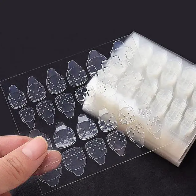 Main image of 480 Pcs 20 Sheets Nail Glue Stickers Double Side for Press on Nails Stickers,Waterproof Breathable False Nail Tips Jelly Adhesive Nail Tabs Glue