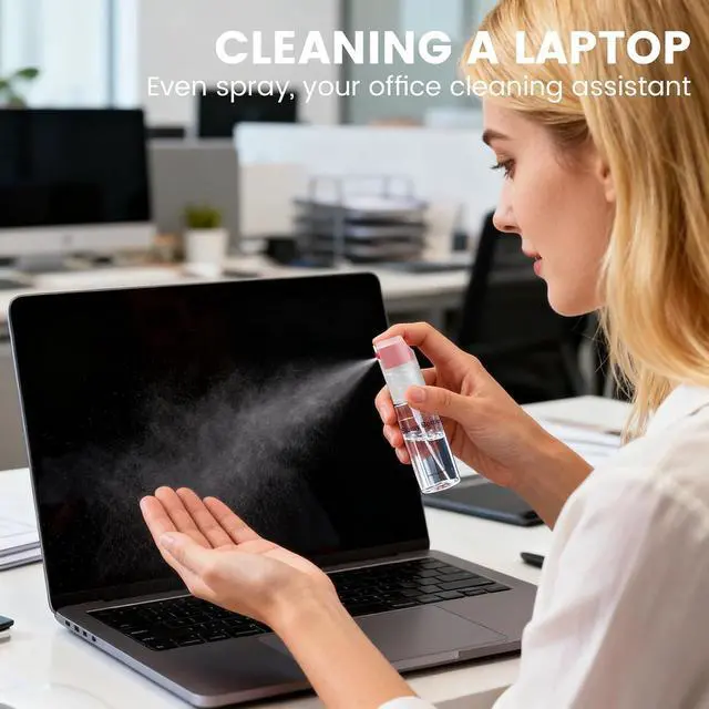 Alt view image 7 of 7 - 4 Pack Refillable Spray Bottle, Reversible Small Empty Spray Bottle with Fine Mist, Leak Proof - for Cleaning Solutions, Mosquito prevention, Face & Hair Mist - 4pk 0.68 OZ / 20 ML