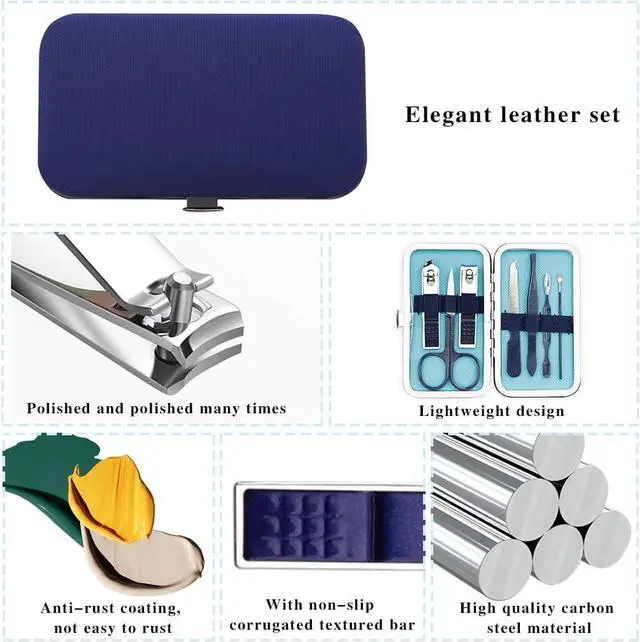 Alt view image 4 of 7 - Manicure Set Women,Easter Gifts for Men,Nail Fingernail Clippers Set,Travel Nail Care Grooming Kit,Manicure and Pedicure Tools Kit for Men Women Teens Parents Friends Colleagues Partners Gifts