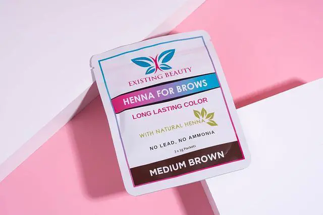 Alt view image 6 of 7 - Medium Brown Eyebrow Henna Tint for Eyebrow Color- Professional Henna Brow Kit Including Use Instructions and Mixing Bowl 3x 1g Packets Brow Dye by Existing Beauty