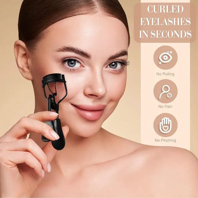 Alt view image 4 of 6 - 5 Pcs Eyelash Curlers Kit for Women, Eyelash Separator Tools | Lash Curler, Eyebrow Brush Separator, Folding Mascara Grooming Comb, Angle Eyeliner Makeup Tool, 4 Silicone Refill Pads