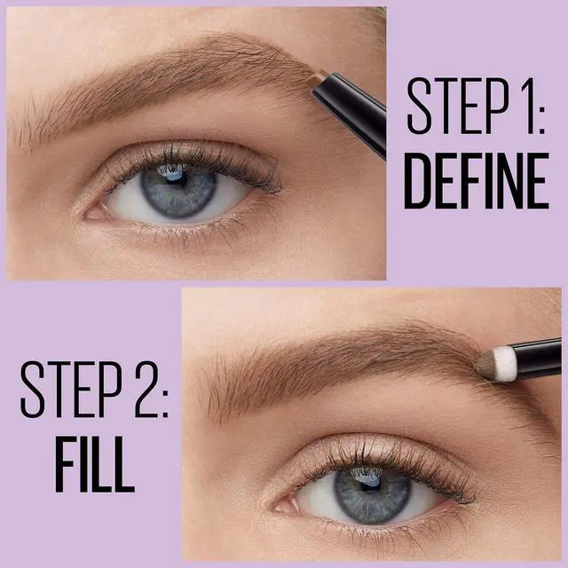 Alt view image 3 of 6 - Maybelline Express Brow 2-In-1 Pencil and Powder Eyebrow Makeup, Light Blonde, 1 Count