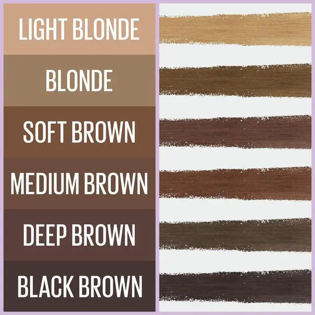 Alt view image 6 of 6 - Maybelline Express Brow 2-In-1 Pencil and Powder Eyebrow Makeup, Light Blonde, 1 Count