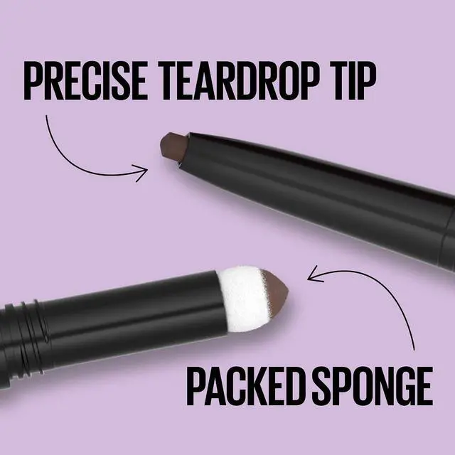 Alt view image 5 of 6 - Maybelline Express Brow 2-In-1 Pencil and Powder Eyebrow Makeup, Light Blonde, 1 Count