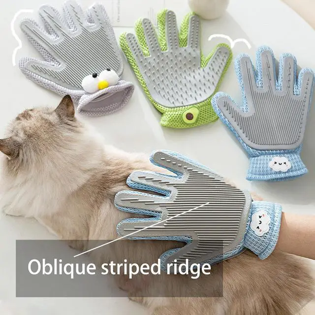 Alt view image 4 of 6 - Pet Hair Remover Glove for Dogs & Cats,2-in-1 Massage Grooming Tool, Efficient Deshedding Brush with Soft Spikes, Gentle Fur Removal and Cleaning Glove for Shedding Control(Right-Hand Glove)