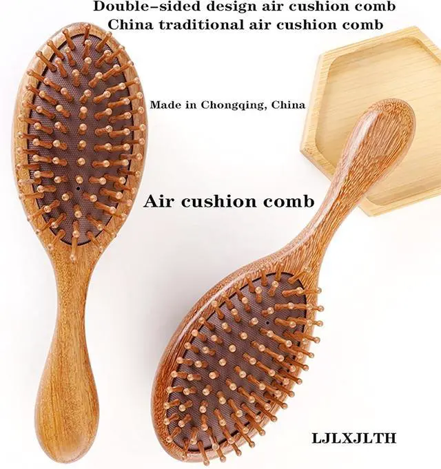 Alt view image 5 of 6 - Loc brush, air cushion massage comb, round comb teeth stimulate blood circulation, help hair growth. The ideal gift for all hair. Hairbrush. Scalp massage comb,loc brush for sisterlocks