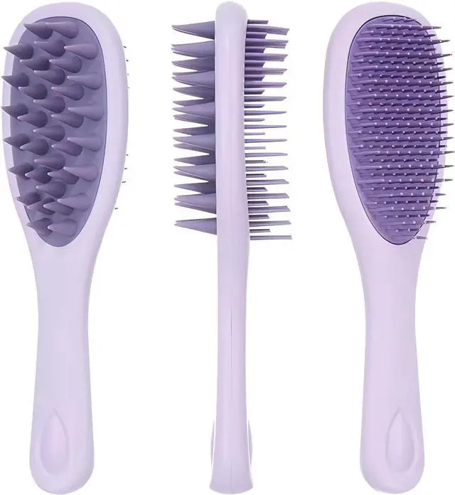 Main image of Silicone Scalp Massage Brush, Shampoo Hair Wash Comb for Shower | Double Size, Long Handle, Soft Silicone Bristles, Scalp Exfoliator, Shower Shampoo Brush, Deep Clean Hair Roots, Scalp Care
