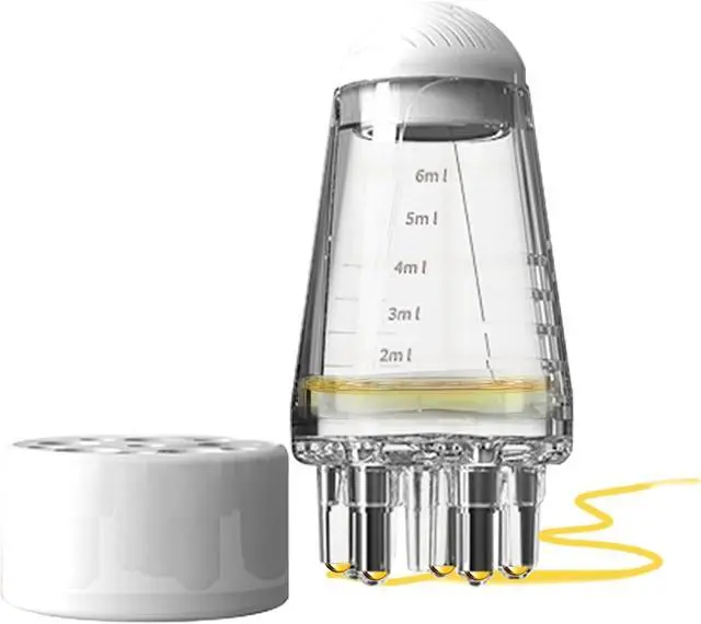 Main image of Hair Applicator Bottle with Ball Root Comb & Scale, 6ml Scalp Massager for Oils & Serums, Travel-Friendly Precision Tool for Hair Growth and Even Distribution