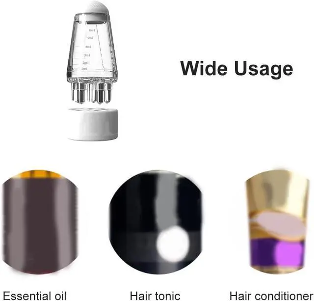 Alt view image 4 of 7 - Hair Applicator Bottle with Ball Root Comb & Scale, 6ml Scalp Massager for Oils & Serums, Travel-Friendly Precision Tool for Hair Growth and Even Distribution