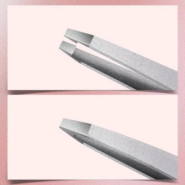 Alt view image 6 of 7 - MARKHOR® Sparkle Silver Eyebrow Tweezers for Women Facial Hair, Splinter and Ingrown Hair Removal Tweezers Set, Professional Pointed and Slant Tweezers for Eyebrows, Precision Tweezers for Eyebrows