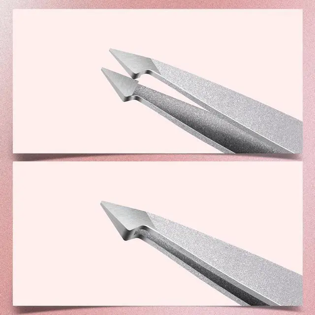 Alt view image 7 of 7 - MARKHOR® Sparkle Silver Eyebrow Tweezers for Women Facial Hair, Splinter and Ingrown Hair Removal Tweezers Set, Professional Pointed and Slant Tweezers for Eyebrows, Precision Tweezers for Eyebrows