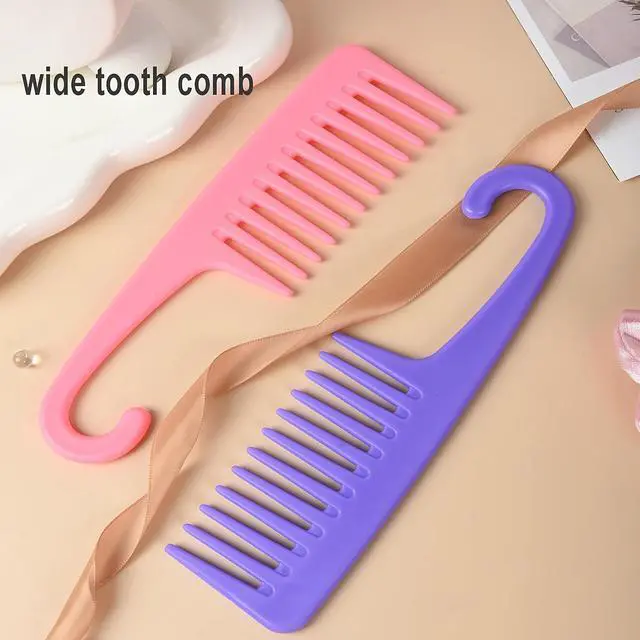 Alt view image 7 of 7 - 12 Pcs Hair Brush Set with Continuous Hair Spray Bottle for Women, Rat Tail Combs for Toddlers, Soft Scalp Massager, Detangling Hairbrush for Wet Dry Curly Hair (purple)