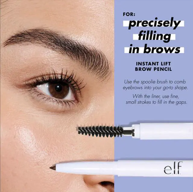 Alt view image 7 of 7 - e.l.f. Instant Lift Brow Pencil, Dual-Sided, Precise, Fine Tip, Shapes, Defines, Fills Brows, Contours, Combs, Tames, Blonde, 0.006 Oz