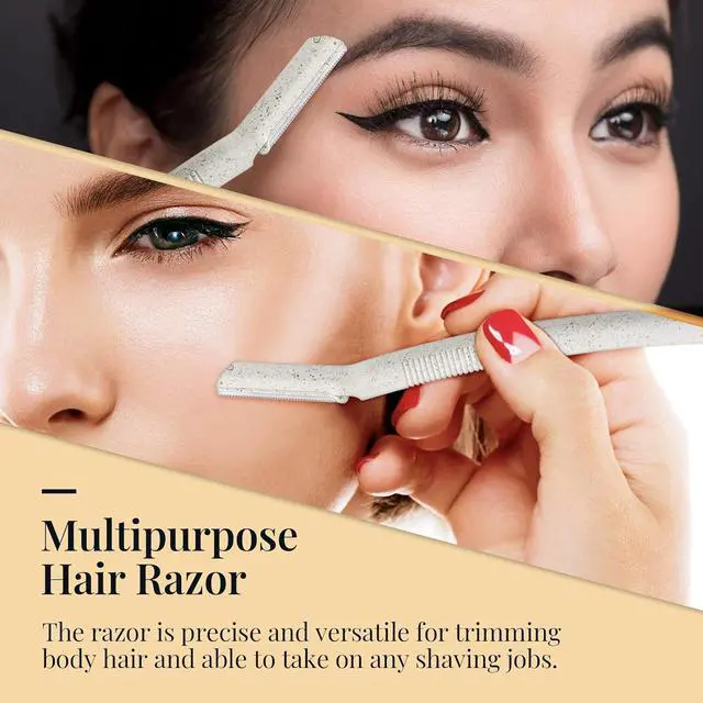 Alt view image 5 of 7 - Ennva Disposable Dermaplane Eyebrow & Facial Razors, 6 Pack | Dermaplane tool for face & body, removes facial hair and shapes eyebrows for women