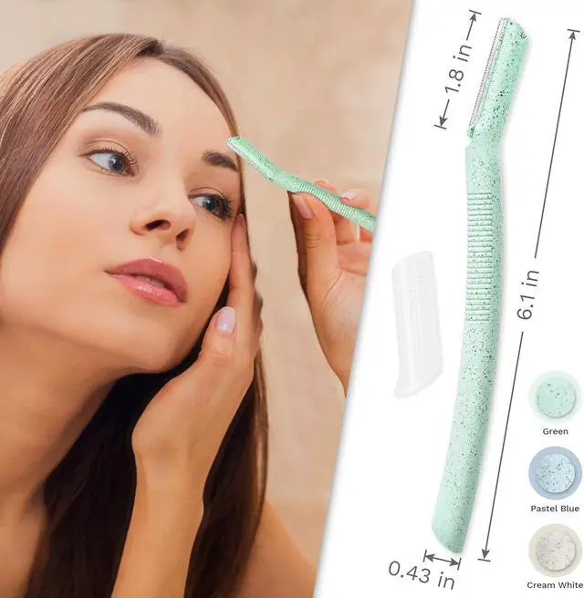 Alt view image 7 of 7 - Ennva Disposable Dermaplane Eyebrow & Facial Razors, 6 Pack | Dermaplane tool for face & body, removes facial hair and shapes eyebrows for women