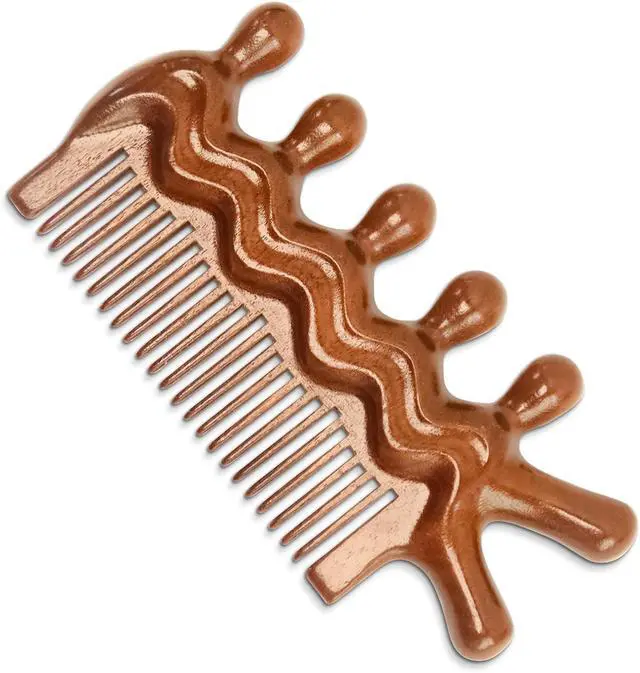 Main image of Wooden Scalp Comb, Pocket Fine Tooth Hair Combs for Women/Men, Natural Wooden Massage Comb (ProElite)