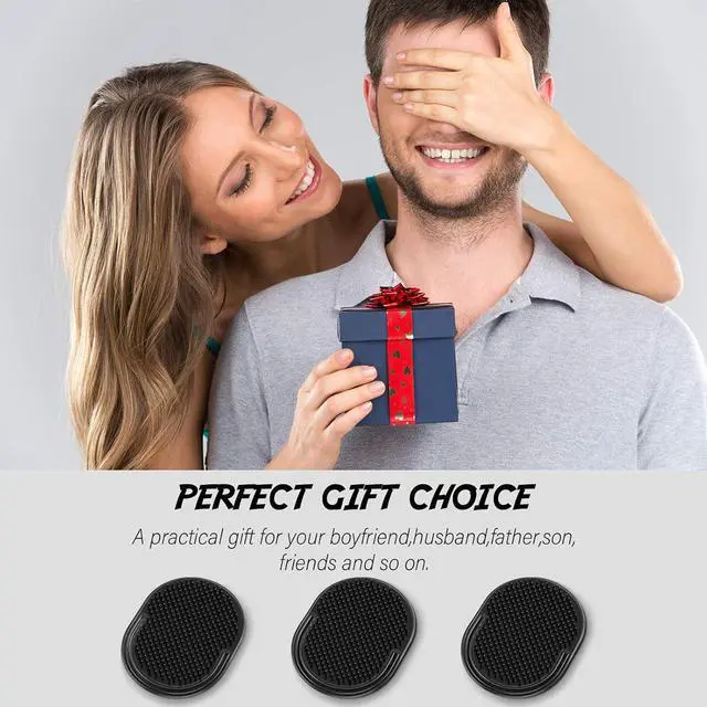 Alt view image 7 of 7 - Patelai 6 Pieces Pocket Palm Combs Pocket Brush, Shampoo Brushes, Scalp Massager Hair Brush Comb for Men Travel