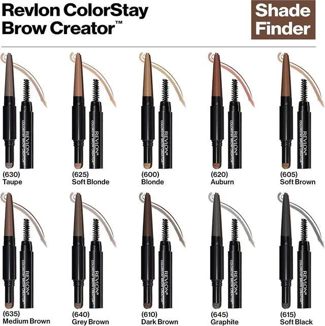 Alt view image 5 of 6 - Revlon ColorStay Brow Creator, 610 Dark Brown, 0.003 oz | 2-in-1 waterproof eyebrow pencil and brow powder for perfectly shaped eyebrows with color that lasts up to 16 hours.