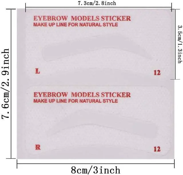 Alt view image 3 of 4 - 60 PCS Eyebrow Stencils 6 Styles Non-Woven Shaping Grooming Stencil Kit Eyebrow Drawing Guide Makeup Template DIY Tools For Beginners