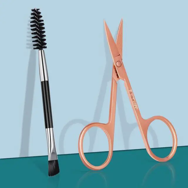Alt view image 5 of 7 - TsMADDTs Tweezers for Women Facial Hair, Ingrown & Fine Hairs | Stainless Steel, Precision Slant Tips, Colorful, Eyebrow Shaping, Travel Set with Curved Scissors, Brush & Built-in Mirror