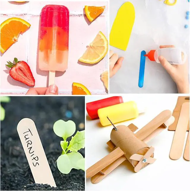 Alt view image 5 of 6 - EWVVSS 4 Styles 500 Pcs Waxing Sticks Assorted Wax Applicator Sticks For Body Legs Face With Small Medium Large Sizes Wood Popsicle Sticks For Waxing Or Wood Craft Sticks