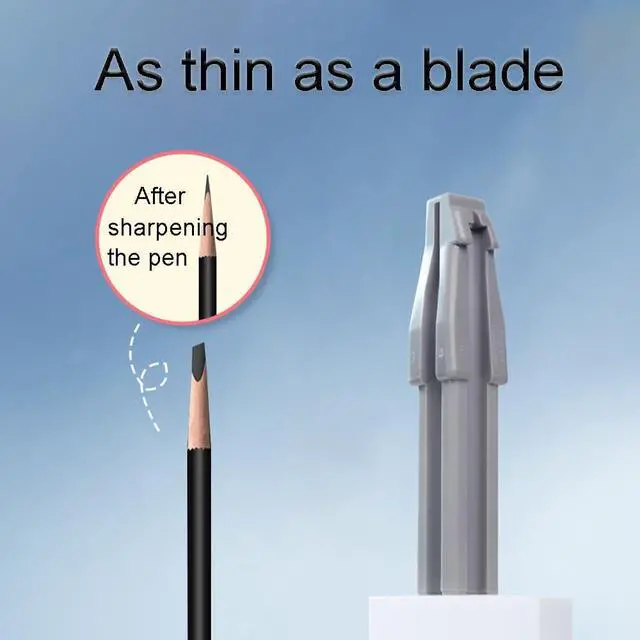 Alt view image 3 of 4 - 1 Pc 3 in 1 Eyebrow Pencil Sharpener, Duckbill-Shape Eyebrow Pencil Sharpener Waterproof for Peel Off Brow Pencils