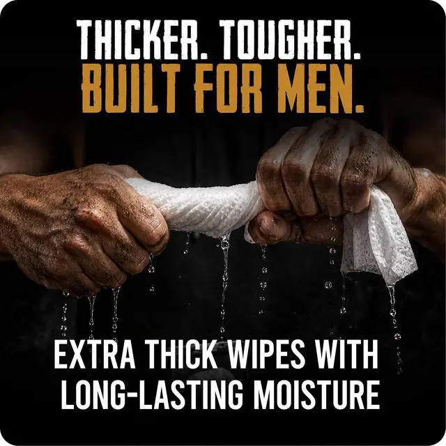 Alt view image 7 of 7 - BLKSMITH Rugged Man Body & Face Wipes for Men - 30x4 Pack of Mens Face Wipes - Body Wipes for Men Ideal for after Work, Gym or Travel (Cedar Bourbon | Eucalyptus | Sandal Wood | Tea Tree, 120 Wipes)