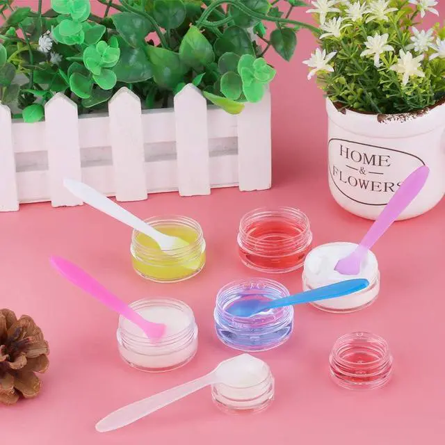 Alt view image 4 of 6 - 150 Pack MINI Makeup Spatulas, Reusable Cream Tip Spatulas Frosted Cosmetic Spatulas Scoops by Accmor