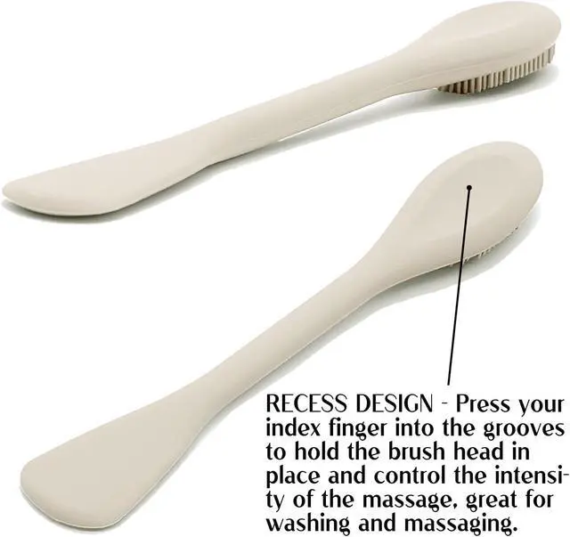 Alt view image 4 of 7 - Face Mask Brush Applicator, Mask Brushes For Facials Cleansing & Exfoliating, Facial Clay Mask Applicator Tool Silicone Mask Spatula Cream Skincare For Apply Cream, Lotion, Mud, Clay (Black+Starlight)