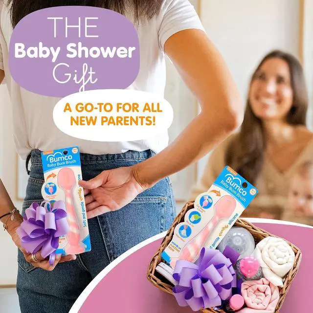 Alt view image 6 of 6 - Bumco Baby Bum Brush - Diaper Cream Spatula Applicator (Light Pink Swirl) | BPA-Free Diaper bag essentials. Mom-invented butt paste spatula and diaper rash cream applicator. Soft, wipe-clean silicone.