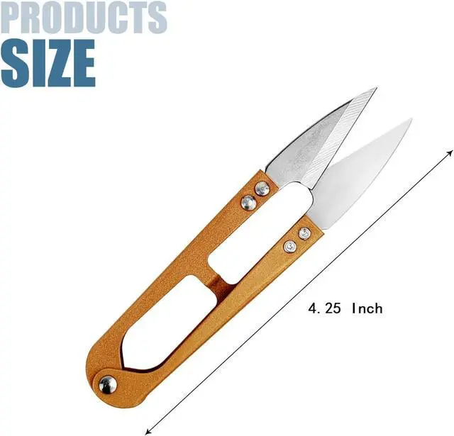 Alt view image 2 of 7 - 3 Pack 4.2 Inch Scissors Sewing Supplies Small Scissor Fabric for Stitching, DIY Supplies, Yarn Scissors, Small Trimming, Bonsai Tools (3, Multi Color)