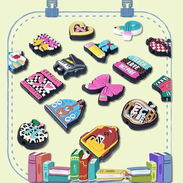 Alt view image 5 of 6 - 15Pcs Silicone Focal Beads for Beadable Pens and Keychain Making