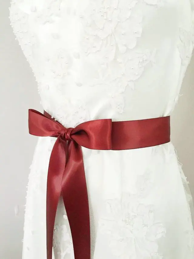 Alt view image 5 of 7 - 3/8 Inch Wide Double Face Satin Ribbon - 50 Yards (780-Cinnamon Stick)