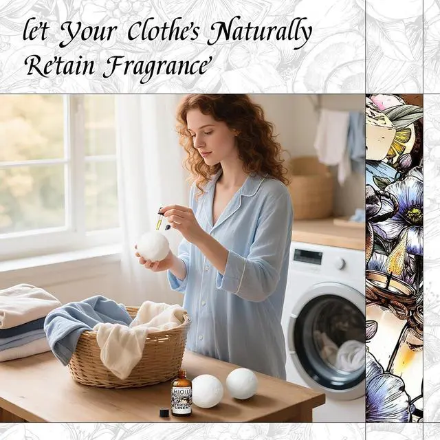 Alt view image 4 of 7 - HIQILI Fresh Linen Fragrance Oil for Laundry, Add to Dryer Balls - 1 Fl Oz