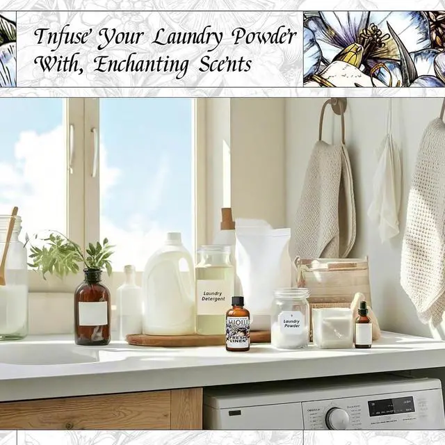 Alt view image 5 of 7 - HIQILI Fresh Linen Fragrance Oil for Laundry, Add to Dryer Balls - 1 Fl Oz
