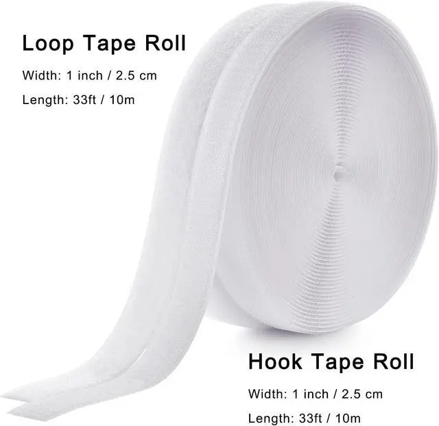 Alt view image 2 of 7 - 1 Inch x 33 Feet, Sew on Hook and Loop Tape
