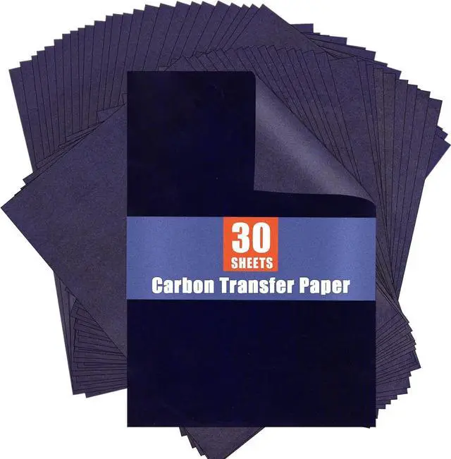 Main image of PSLER Blue Carbon Paper for Tracing - 30Pcs Graphite Transfer Paper, A4