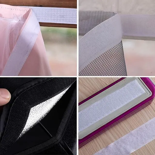 Alt view image 5 of 7 - 20 Sets Hook and Loop Strips with Adhesive - 1x4 Inch - Strong Back Adhesive Fasteners Tape for Home or Office Use Replaces Holes and Screws, White