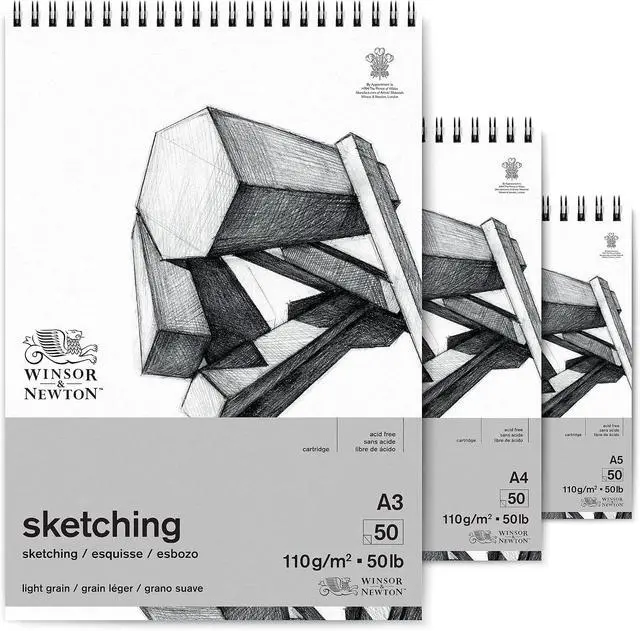 Alt view image 3 of 6 - Winsor & Newton Classic Sketching Paper Pad, 5.5" x 8.5", 50 Sheets, 110gsm
