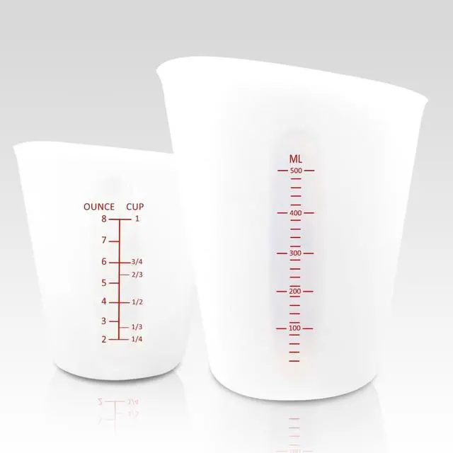 Main image of Silicone Measuring Cups for Epoxy Resin, 2-Pack, 8oz & 16oz