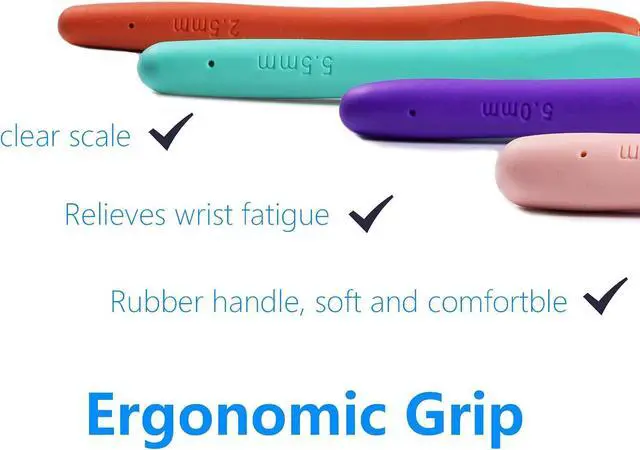 Alt view image 3 of 7 - Ortarco Crochet Hooks Set, Ergonomic Soft Handle for Arthritic Hands, 2.5mm- 8mm 4 Size Knitting Needles for Beginners and Crocheting Yarn (4)